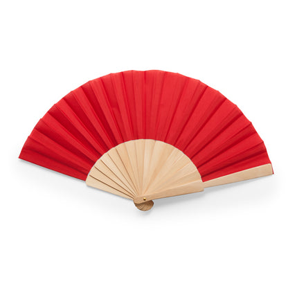 Stamina Calesa hand fan with wooden ribs, ready for logo printing