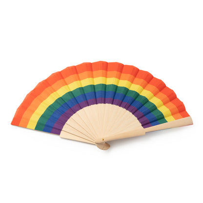 Stamina Keros wood hand fan, ready for logo printing