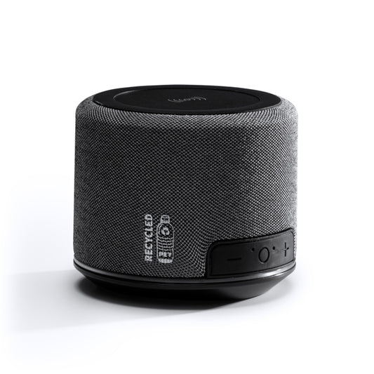 Stamina Tenor RPET Bluetooth speaker in heather grey, ready for logo printing