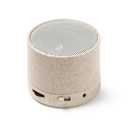 Stamina Kumber wheat fibre Bluetooth speaker, ready for logo printing