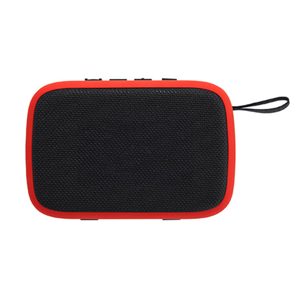 Stamina Armin two-tone wireless Bluetooth speaker in red, ready for logo printing
