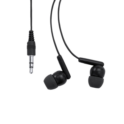 Stamina Punk a transparent PVC headset in black, ready for logo printing