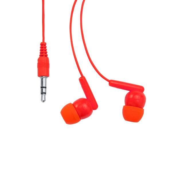 Stamina Punk a transparent PVC headset in red, ready for logo printing