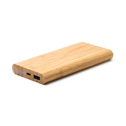 Stamina Misty natural bamboo power bank 6000 mAh, ready for logo printing