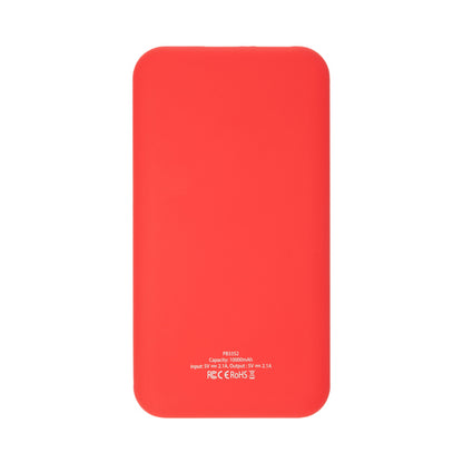 Stamina Robbie aBS power bank 10000 mAh in red/white, ready for logo printing