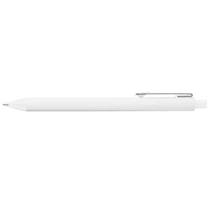 Vela Essentials Recycled Plastic Soft Touch Gel Pen promotional pen in white printed with your company logo