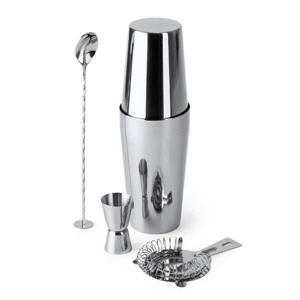 Stamina Larius stainless steel cocktail set, ready for laser engraving