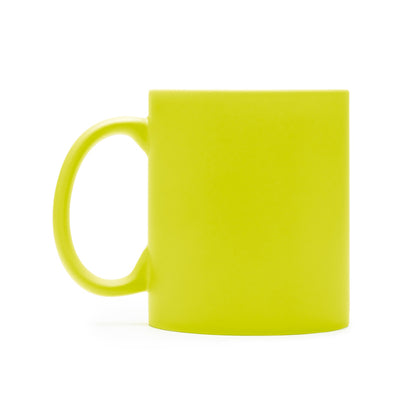Stamina Walax promotional ceramic mug 350 ml in yellow, ready for laser engraving