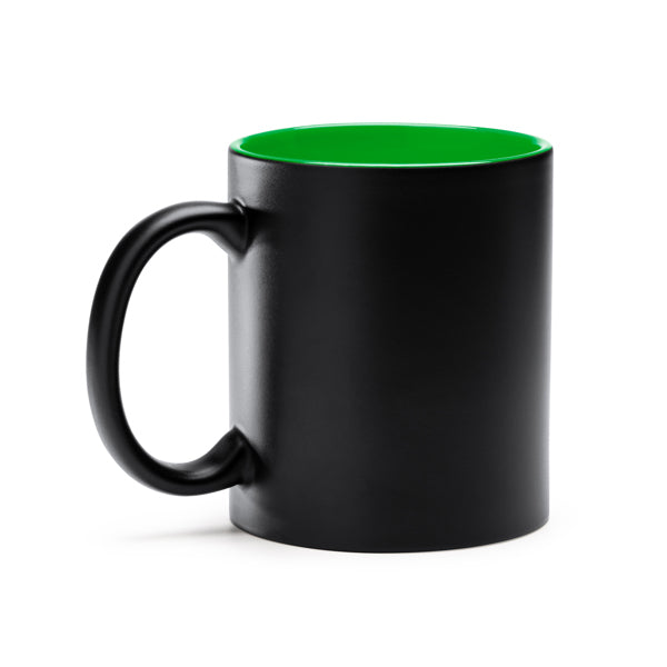 Stamina Macha ceramic mug 350 ml in fern green, ready for logo printing