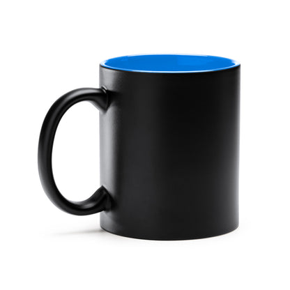 Stamina Macha ceramic mug 350 ml in light royal, ready for logo printing