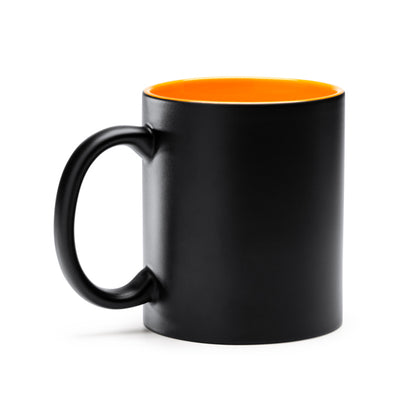 Stamina Macha ceramic mug 350 ml in orange, ready for logo printing
