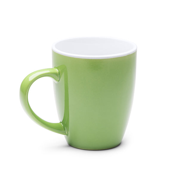 Stamina Nolo colour enamel ceramic mug 300 ml, ready for logo printing