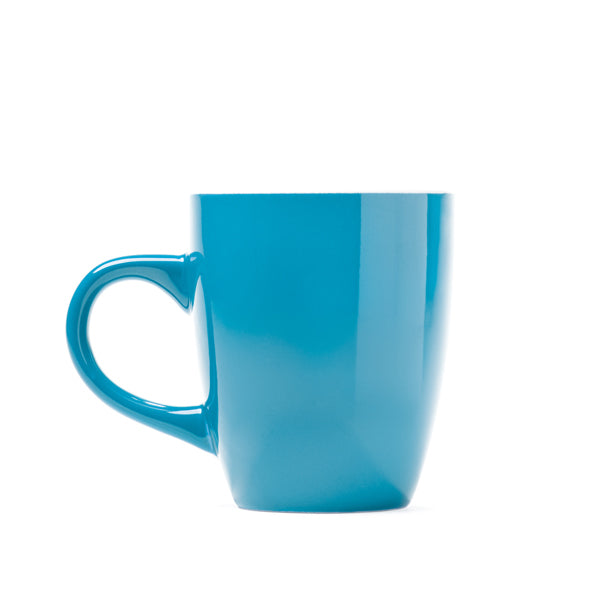 Stamina Nolo colour enamel ceramic mug 300 ml in light royal, ready for logo printing