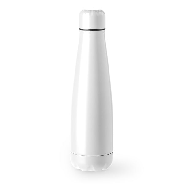 Stamina Pita stainless steel bottle 630 ml in white, ready for laser engraving