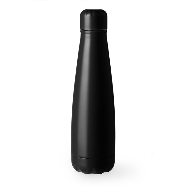 Stamina Pita stainless steel bottle 630 ml in black, ready for laser engraving