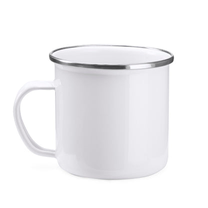 Stamina Damasco fantastic enamelled metal mug 370 ml, ready for laser engraving