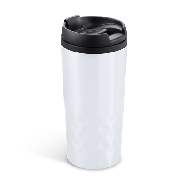 Stamina Salak stainless steel mug 300 ml in white, ready for laser engraving