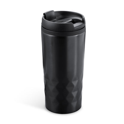Stamina Salak stainless steel mug 300 ml in black, ready for laser engraving