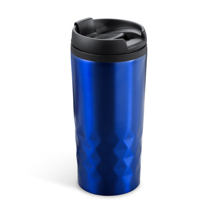 Stamina Salak stainless steel mug 300 ml in royal blue, ready for laser engraving