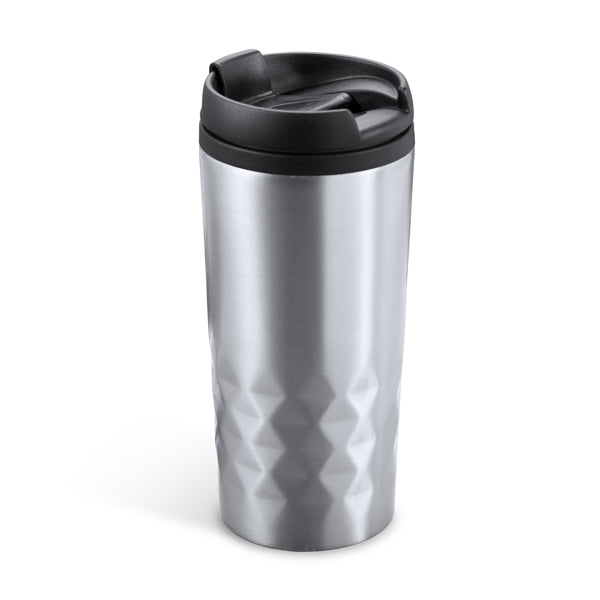 Stamina Salak stainless steel mug 300 ml in silver, ready for laser engraving