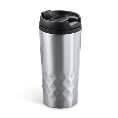 Stamina Salak stainless steel mug 300 ml in silver, ready for laser engraving