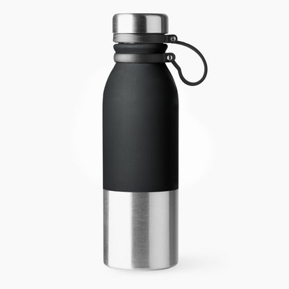 Stamina Alke stainless steel bottle 850 ml in black, ready for laser engraving