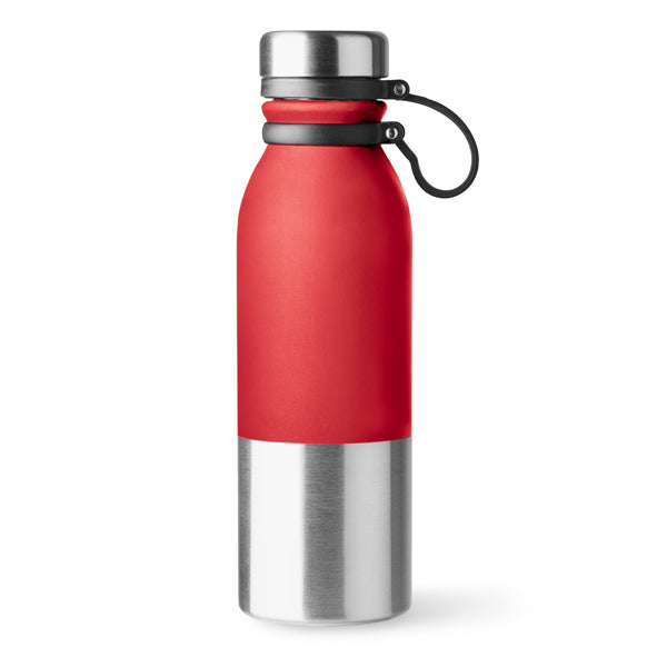 Stamina Alke stainless steel bottle 850 ml in red, ready for laser engraving