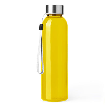 Stamina Alfe glass bottle 500 ml in yellow, ready for laser engraving