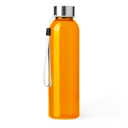 Stamina Alfe glass bottle 500 ml in orange, ready for laser engraving