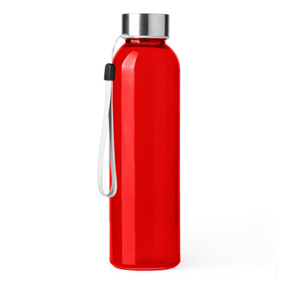 Stamina Alfe glass bottle 500 ml in red, ready for laser engraving