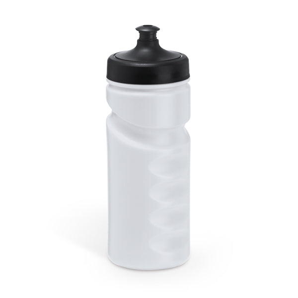 Stamina Running pE sports bottle 520 ml in white, ready for logo printing