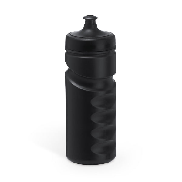 Stamina Running pE sports bottle 520 ml in black, ready for logo printing