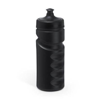 Stamina Running pE sports bottle 520 ml in black, ready for logo printing