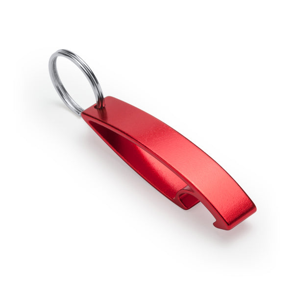 Stamina Sparkling aluminium opener keyring, ready for laser engraving