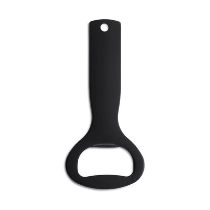 Stamina Lager aluminium keyring in black, ready for laser engraving