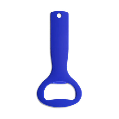 Stamina Lager aluminium keyring in royal blue, ready for laser engraving