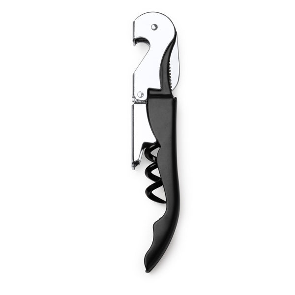 Stamina Merlot stainless steel keyring in black, ready for laser engraving