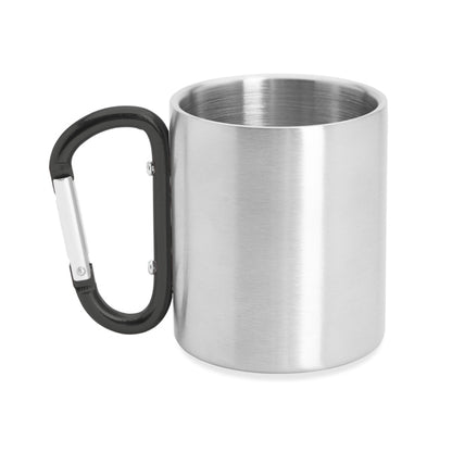 Stamina Guaya stainless steel thermal cup 230 ml in black, ready for logo printing