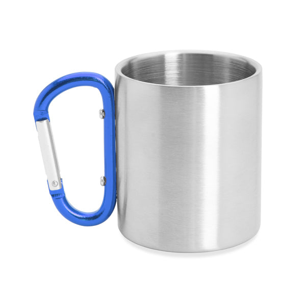 Stamina Guaya stainless steel thermal cup 230 ml in royal blue, ready for logo printing