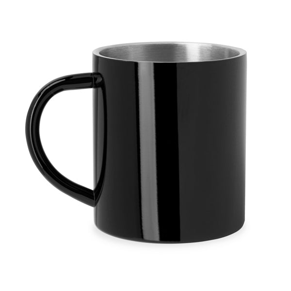 Stamina Kiwan stainless steel thermal cup 290 ml in black, ready for logo printing