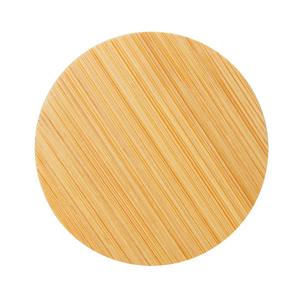 Stamina Sherry bamboo keyring in beige, ready for logo printing
