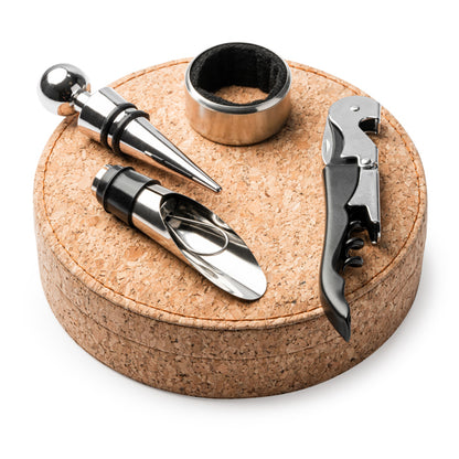 Stamina Venet stainless steel and cork bottle opener, ready for laser engraving