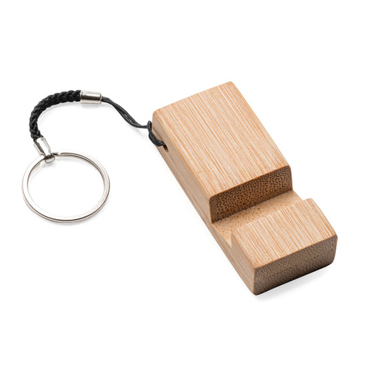 Stamina Stelo bamboo keyring, ready for logo printing