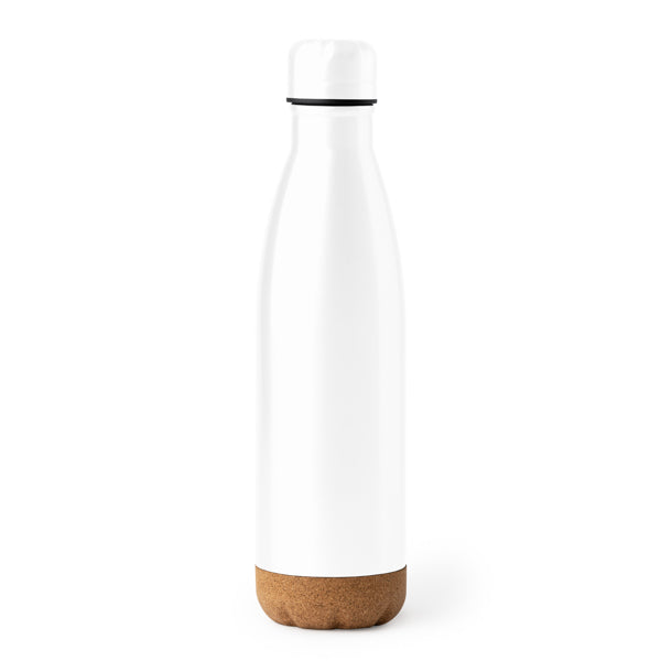 Stamina Kale stainless steel double wall vacuum flask in white, ready for laser engraving