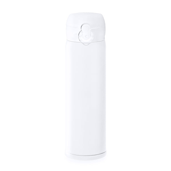 Stamina Palmer stainless steel thermal cup 450 ml in white, ready for laser engraving