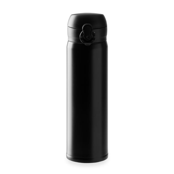 Stamina Palmer stainless steel thermal cup 450 ml in black, ready for laser engraving