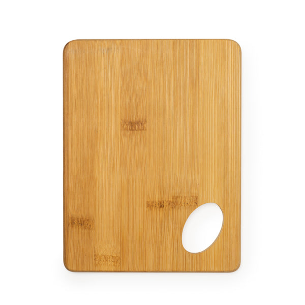 Stamina Devon natural bamboo chopping board in beige, ready for laser engraving