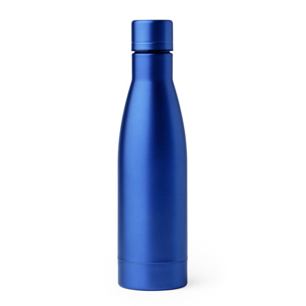 Stamina Fancy fantastic stainless steel vacuum flask in royal blue, ready for laser engraving