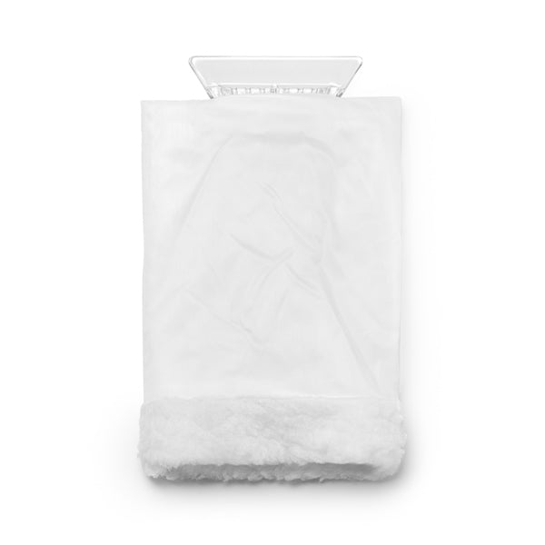 Stamina Nisek 210T polyester work gloves in white, ready for logo printing
