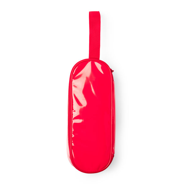 Stamina Rigax colour PVC lunch box in red, ready for logo printing